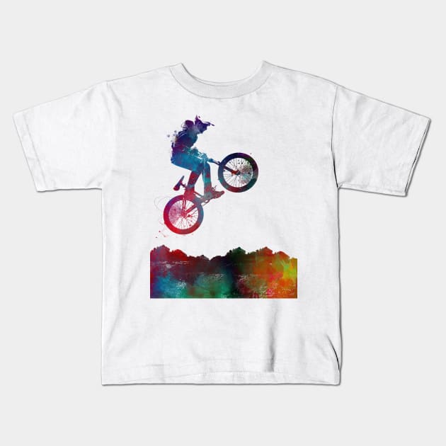 Cycling Bike sport art #cycling #sport Kids T-Shirt by JBJart